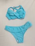 Pure Color Two-Piece Swimsuit OEM Beachwear Bathing Suit Women Swimwear