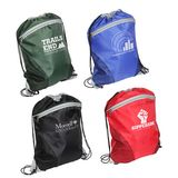 Cyclone Mesh Curve Drawstring Backpack 210d Polyester Bag