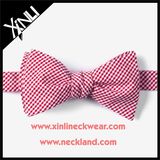 Cotton Custom Woven Wholesale Mens Check Bow Tie