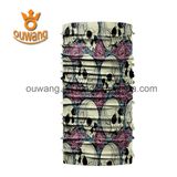 Promotional Gift Custom Logo Skull Bandanas Wholesale Multifunctional Polyester Tube Head Scarf