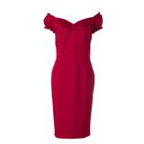 Vintage Big Ladies Plus Size Plain Color Slim Bodycon Dress