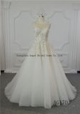 2016 Long Train Ball Gown Fashion Latest Wedding Dress