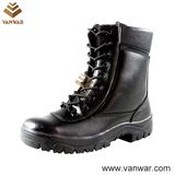 Black Athletic Military Combat Boots with Padded Collar (WCB033)