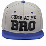 Promotion 6 Panel Acrylic Snapback Cap with Custom Embroidery
