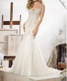 Crystal Beaded Embroidery 2017 Bridal Wedding Dresses CT707