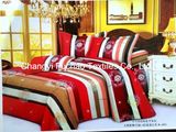 Printed Microfiber/Polyester Quilt Cover Faric Bedding Set T/C 65/35