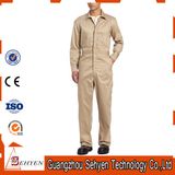 Customized Fashion Khaki Cotton Polyester Twill Work Coverall