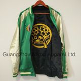 Custom Modern Reversible Zipper up Satin Jacket