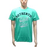 Simple Green Plain Men's Cotton T Shirt with Short Sleeve Round Neck