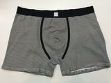 New Style Men's Boxer Short Underwear with Yarn-Dyed Stripe