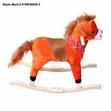 Children Playground Spring Rider Wooden Rocking Horse