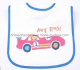 China Factory OEM Produce Customized Design Cartoon Blue Cotton Promotional Printed Baby Bib