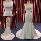 High Quality Mermaid Satin Beading Evening Bridal Gown Wedding Dresses