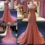 Fashion High-End Mermaid Lace Long Dress Evening Gown