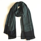 Classic Horizontal Woven Striped Promotion Viscose Scarf / Stole (HWBA011)