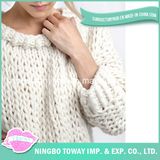 Fashion Fast Delivery Weaving Knit Woman Wool Sweater