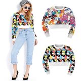 Cheap Wholesale Printed Cropped Sweatshirts (ELTSTJ-742)