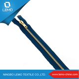 Large Open-End Gold Metal Zipper for Shoes