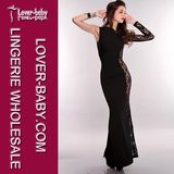 Black Sheer New Long Dresses (L5007-2)