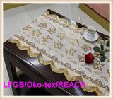 New Design PVC Golden Lace Table Cloth in Roll 50cm Width Cheap Price