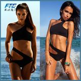 New Sexy Women One-Piece Swimwear Bandage Swimsuit Bikini Black