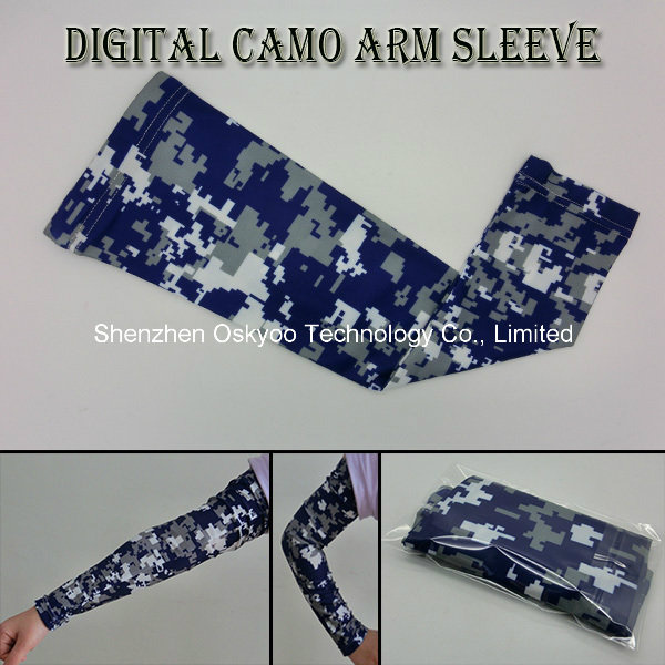 Sports Compression Anti-Static Digital Camo Arm Sleeve