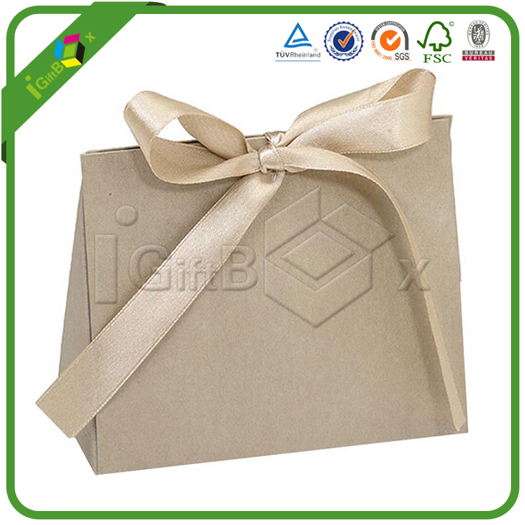 Twill Printed Colorful Gift Kraft Paper Bag with Nylon Handle