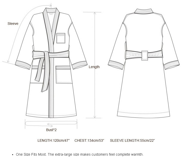 Classic Shawl Collar Cotton White Bath Robes Terry/Velour Hotel Bathrobe